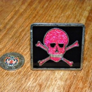 Children's belt buckle, skull & cross bones, Beltz4Kidz brand